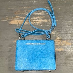 Brandan Blackwood Pony Hair Blue Mini Trunk